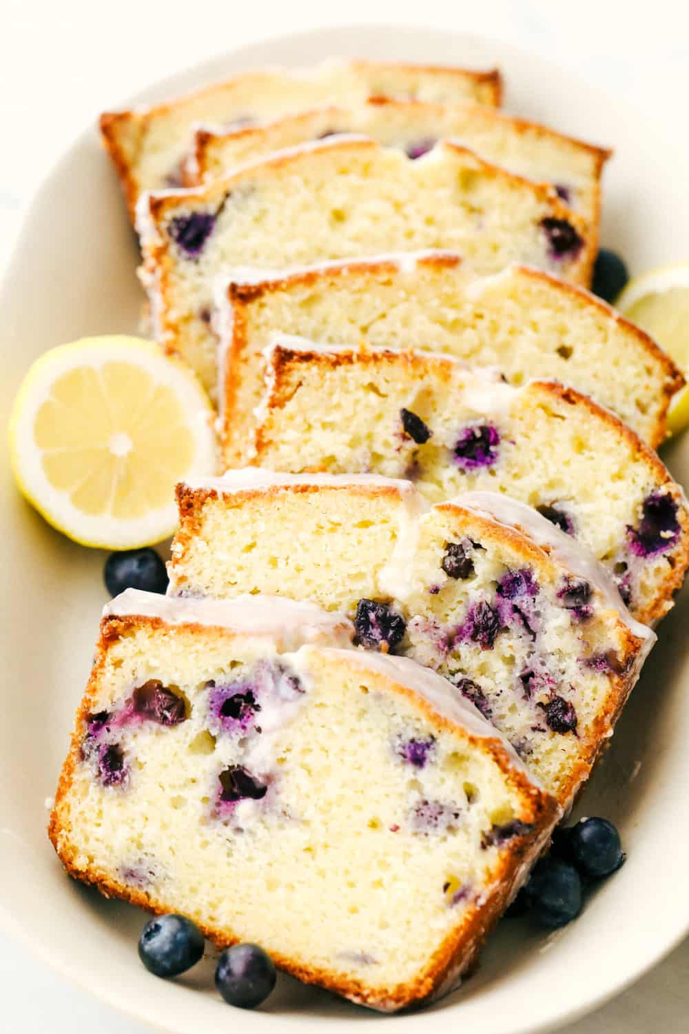 One-Hour Lemon Blueberry Pound Cake