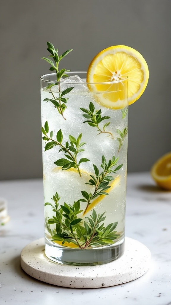 Mediterranean Herb Gin Fizz