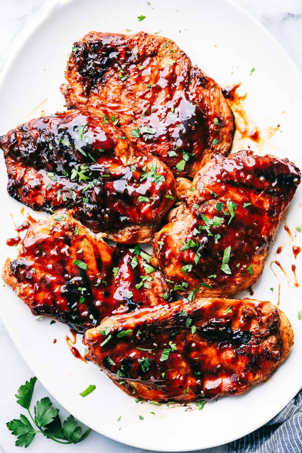 Pan-Seared Chicken Thighs with Honey Balsamic Glaze