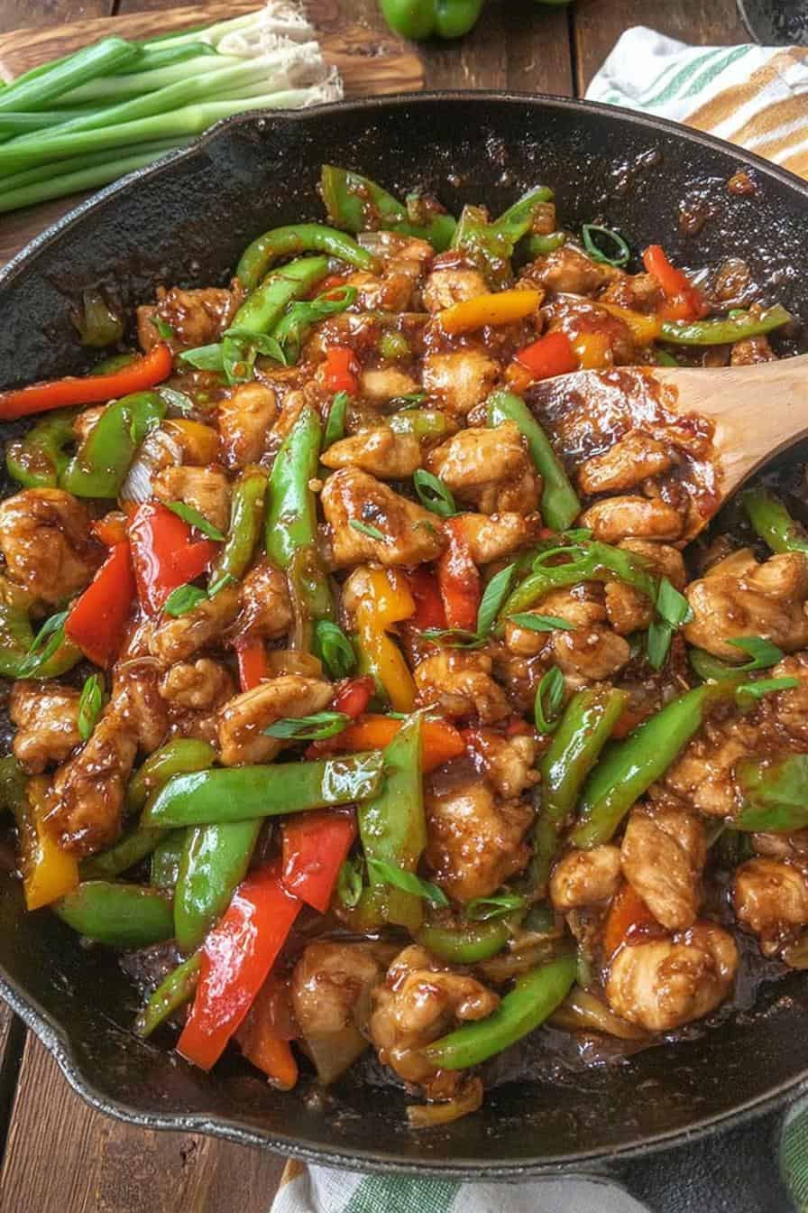 Spicy Chicken Stir-Fry with Bell Peppers