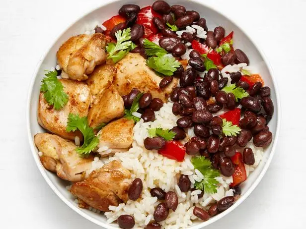 Pan-Seared Chicken with Citrus-Infused Black Beans