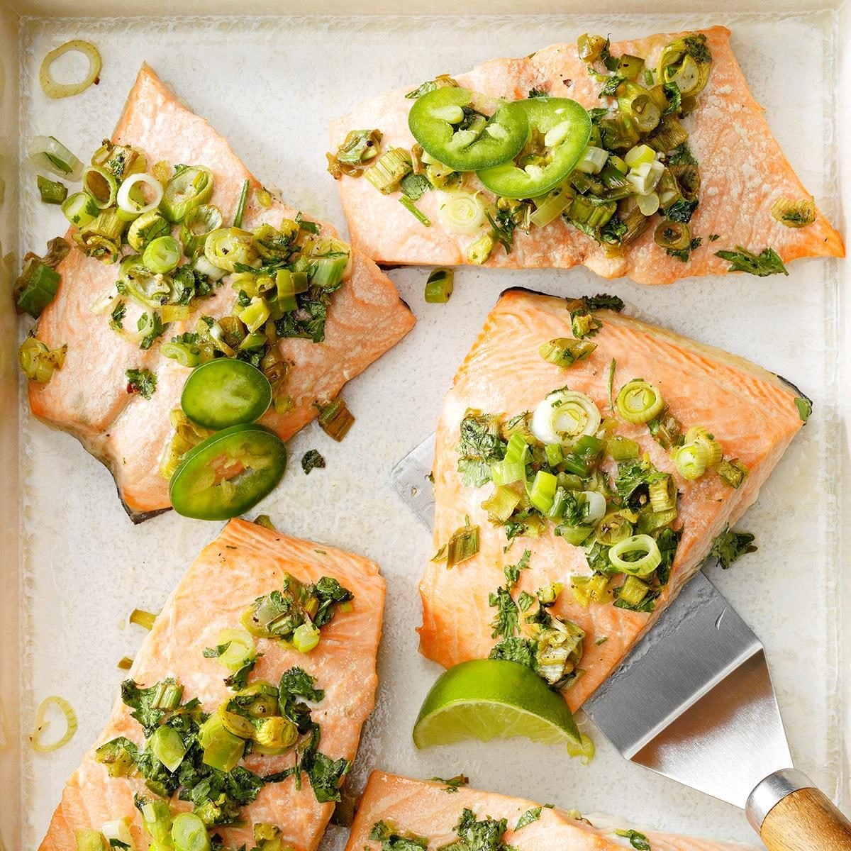 Sautéed Salmon Fillets with Avocado-Cilantro Salsa