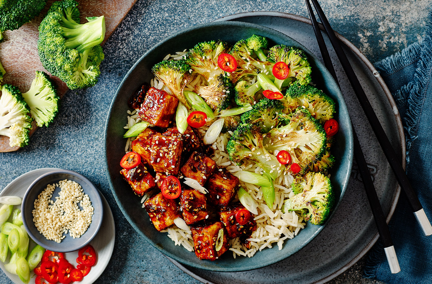 Sautéed Tofu and Broccoli Stir Fry with Ginger-Soy Glaze