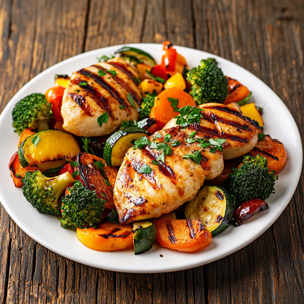 Campfire-Spiced Grilled Chicken with Roasted Veggies