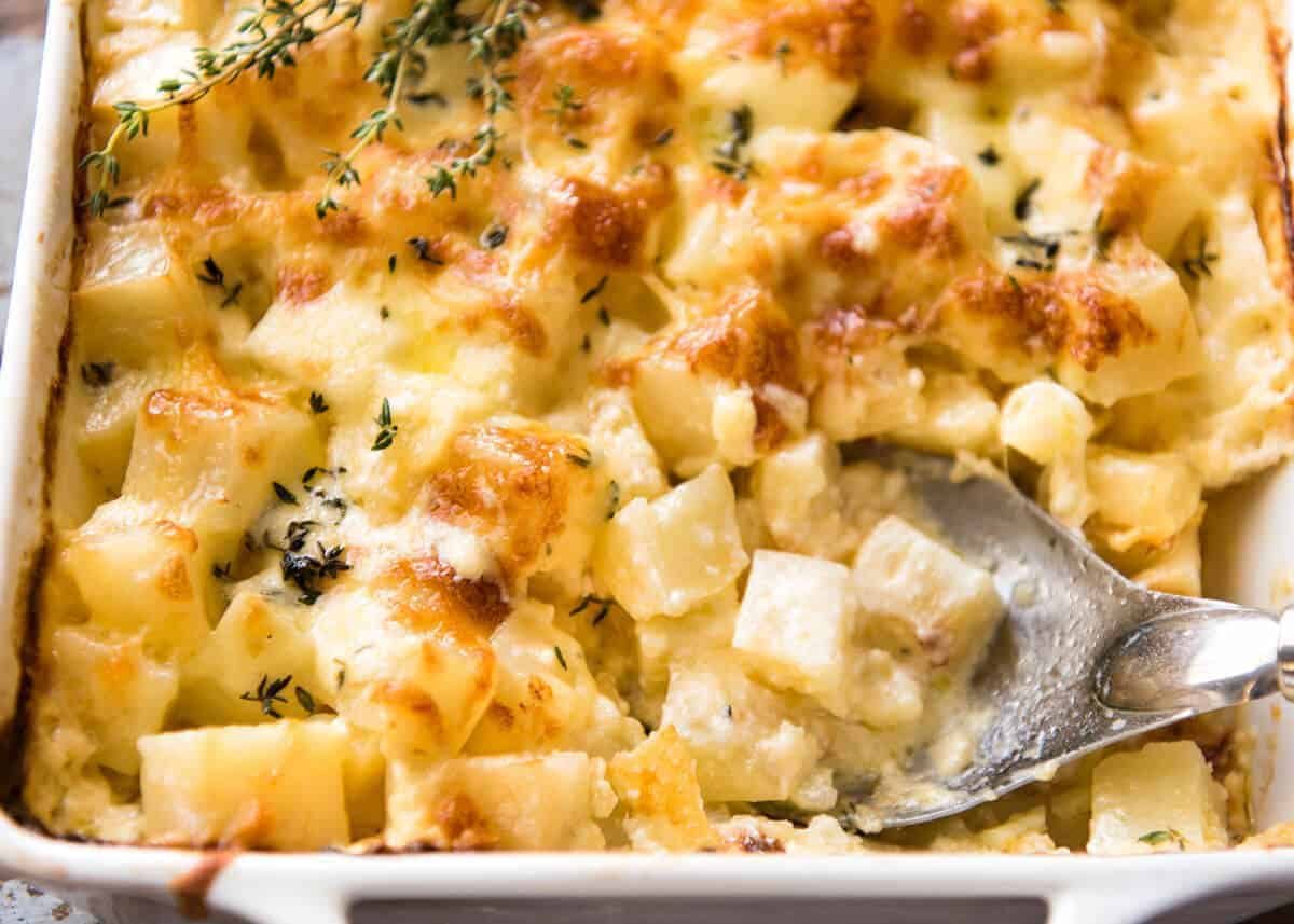 Rustic Potato Bake with Cheese and Cream