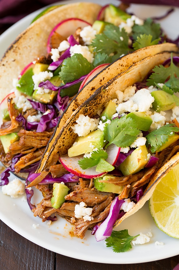 Slow-Cooked Chipotle Pork Tacos with Pickled Red Onion