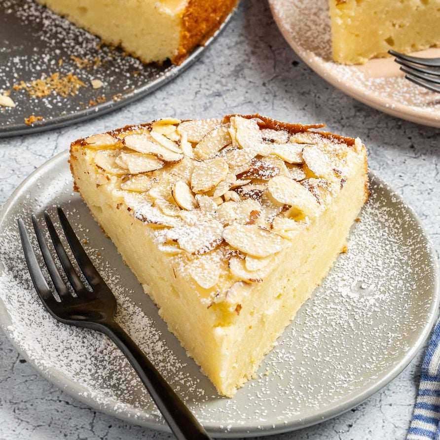 Baked Ricotta Pudding with Honey and Toasted Almonds