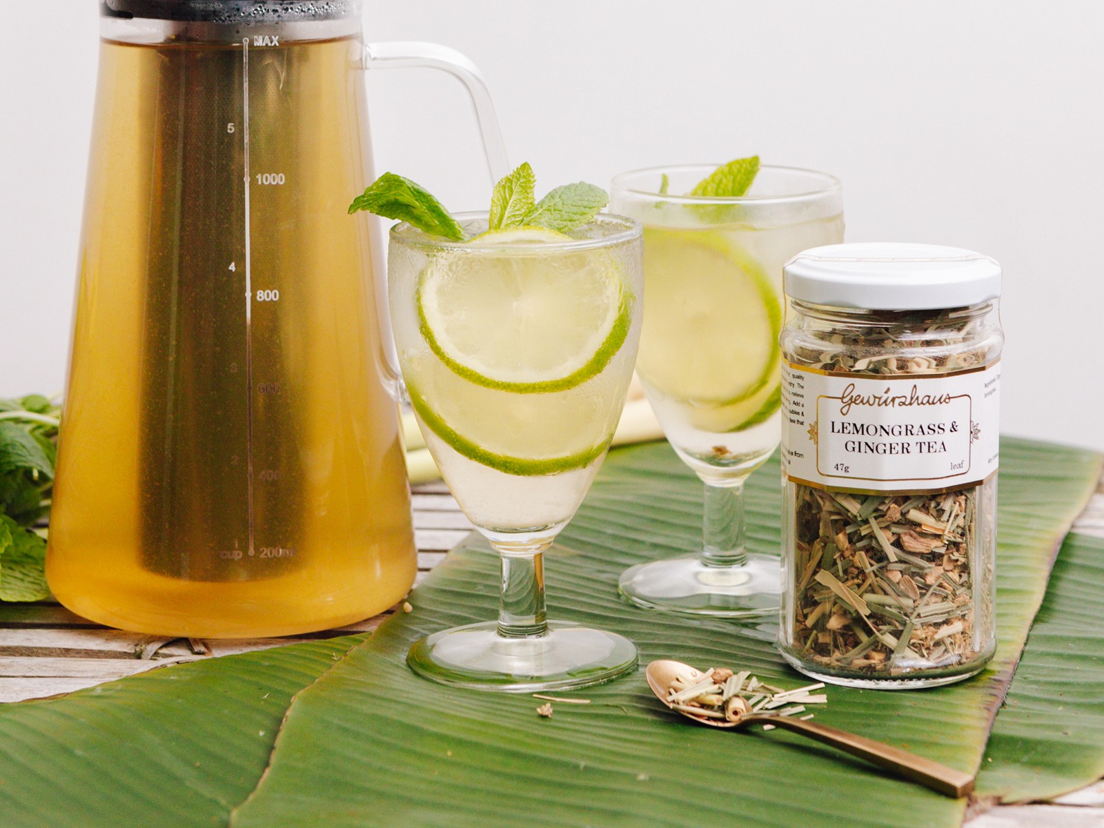 Ginger-Lemongrass Green Tea Cooler