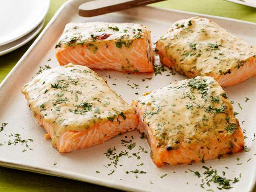 Maple-Glazed Grilled Salmon with Dijon Mustard
