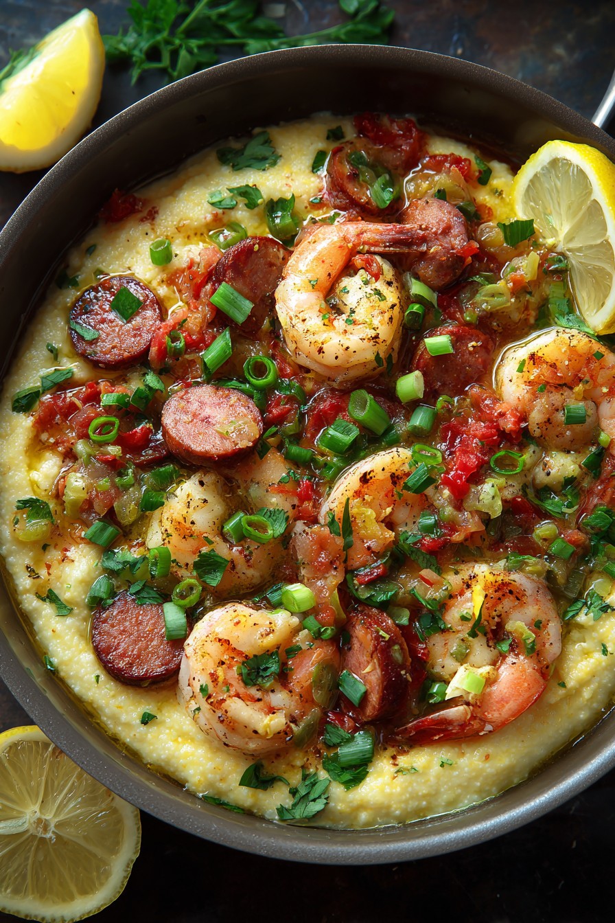 Baldwin County Shrimp and Grits with Smoked Andouille