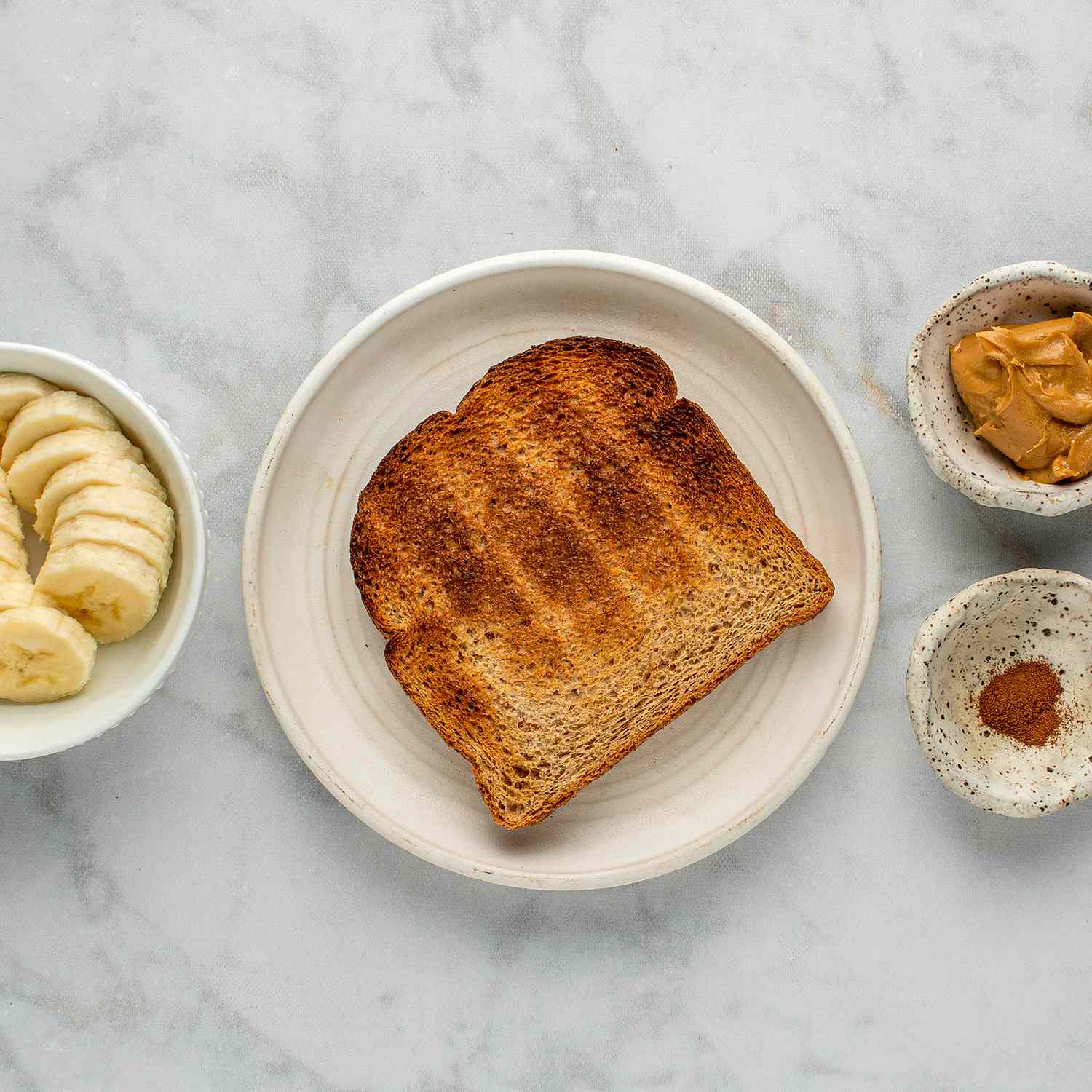 Honeyed Banana and Peanut Butter Toast with Cinnamon