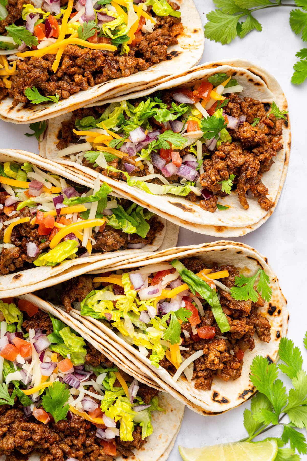 Grilled Sonoran Beef Tacos with Charred Salsa