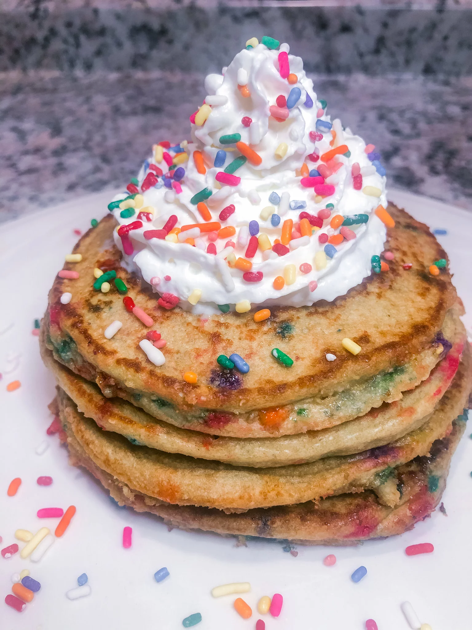 Funfetti Banana Pancake Towers
