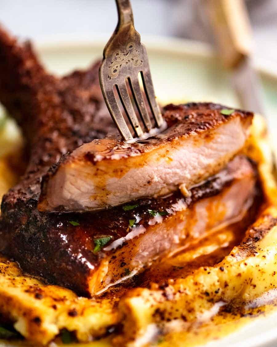 Grilled Citrus-Marinated Pork Chops with Garlic and Thyme