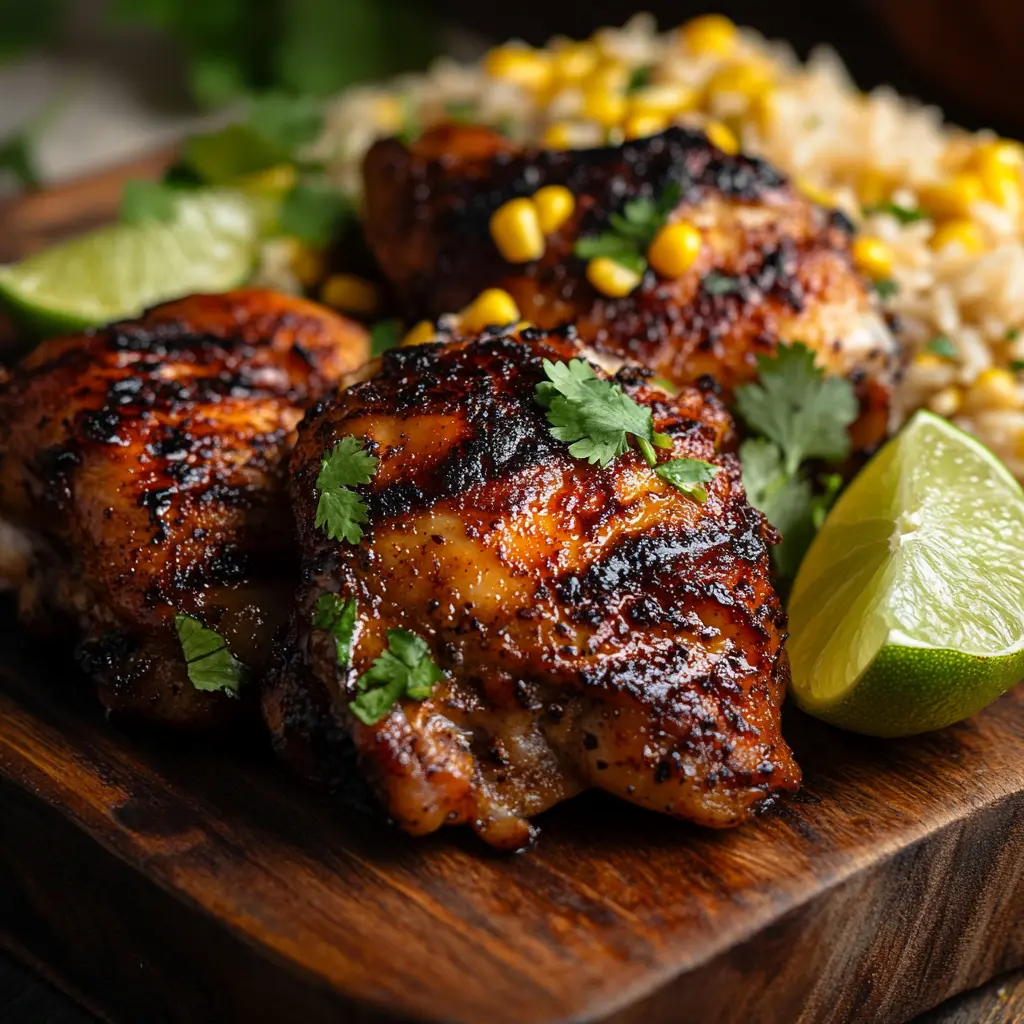 Pan-Seared Chicken Thighs with Smoky Chipotle and Tomatillo Sauce
