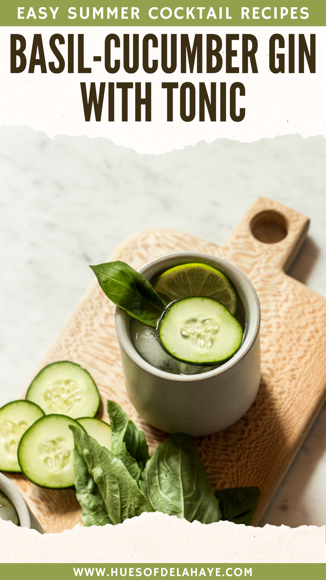 Herbal Gin Stir with Cucumber and Basil