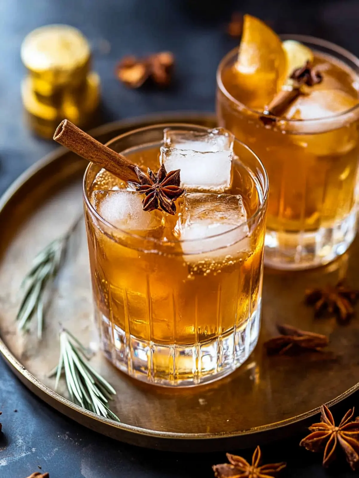 Citrus-Spiced Honey Bourbon Fizz