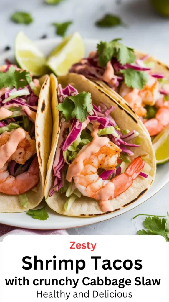 Chili-Lime Shrimp Tacos with Cabbage Slaw