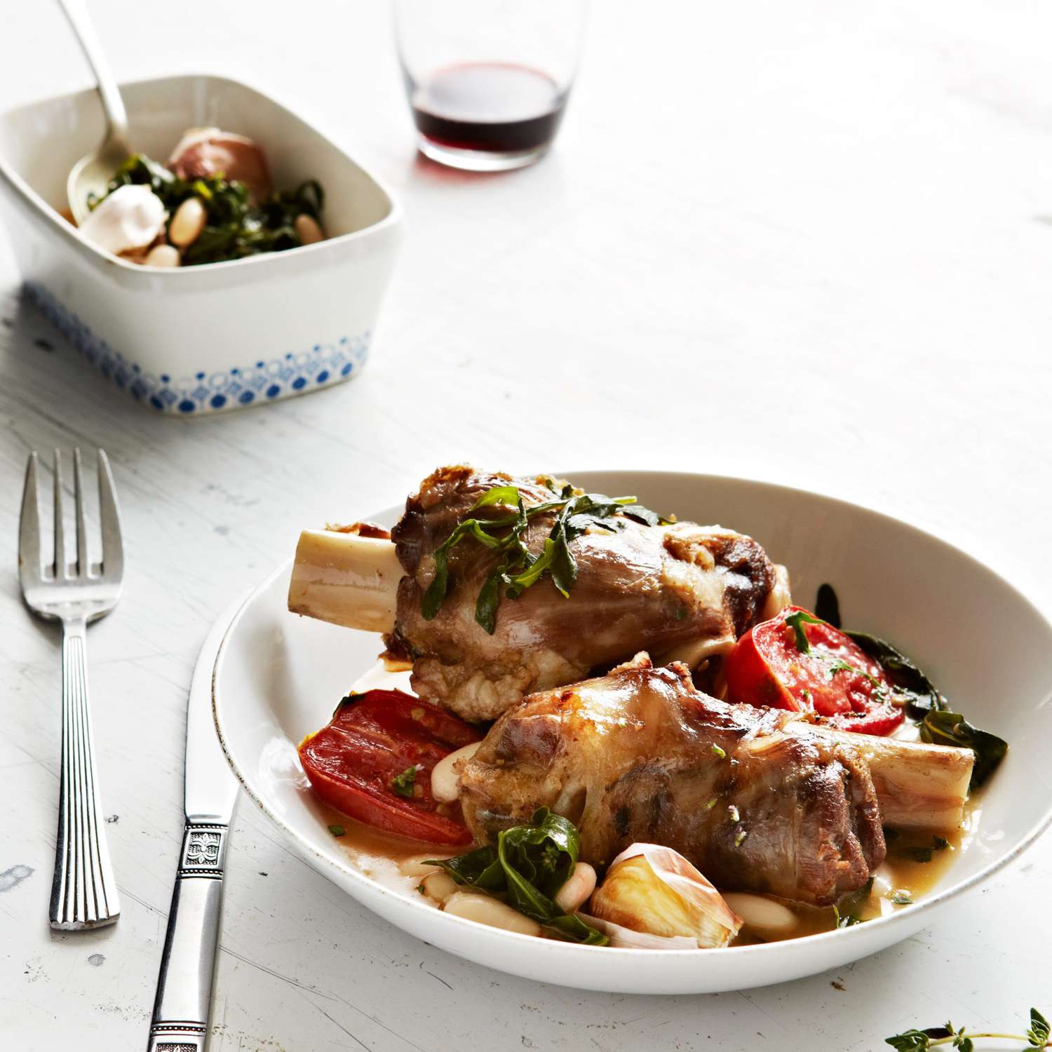 Slow-Cooked Lamb Shanks with Aniseed Myrtle and Roasted Vegetables