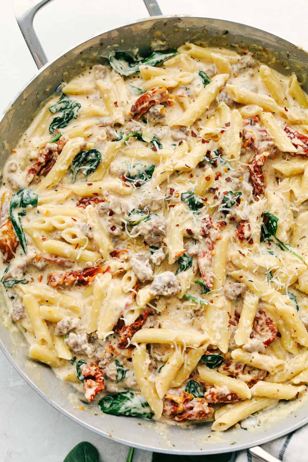 One-Pot Italian Sausage and Zucchini Pasta