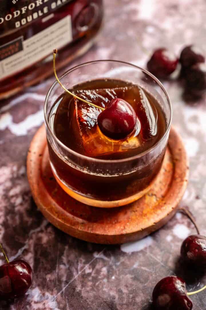 Smoky Rye and Cherry Old Fashioned