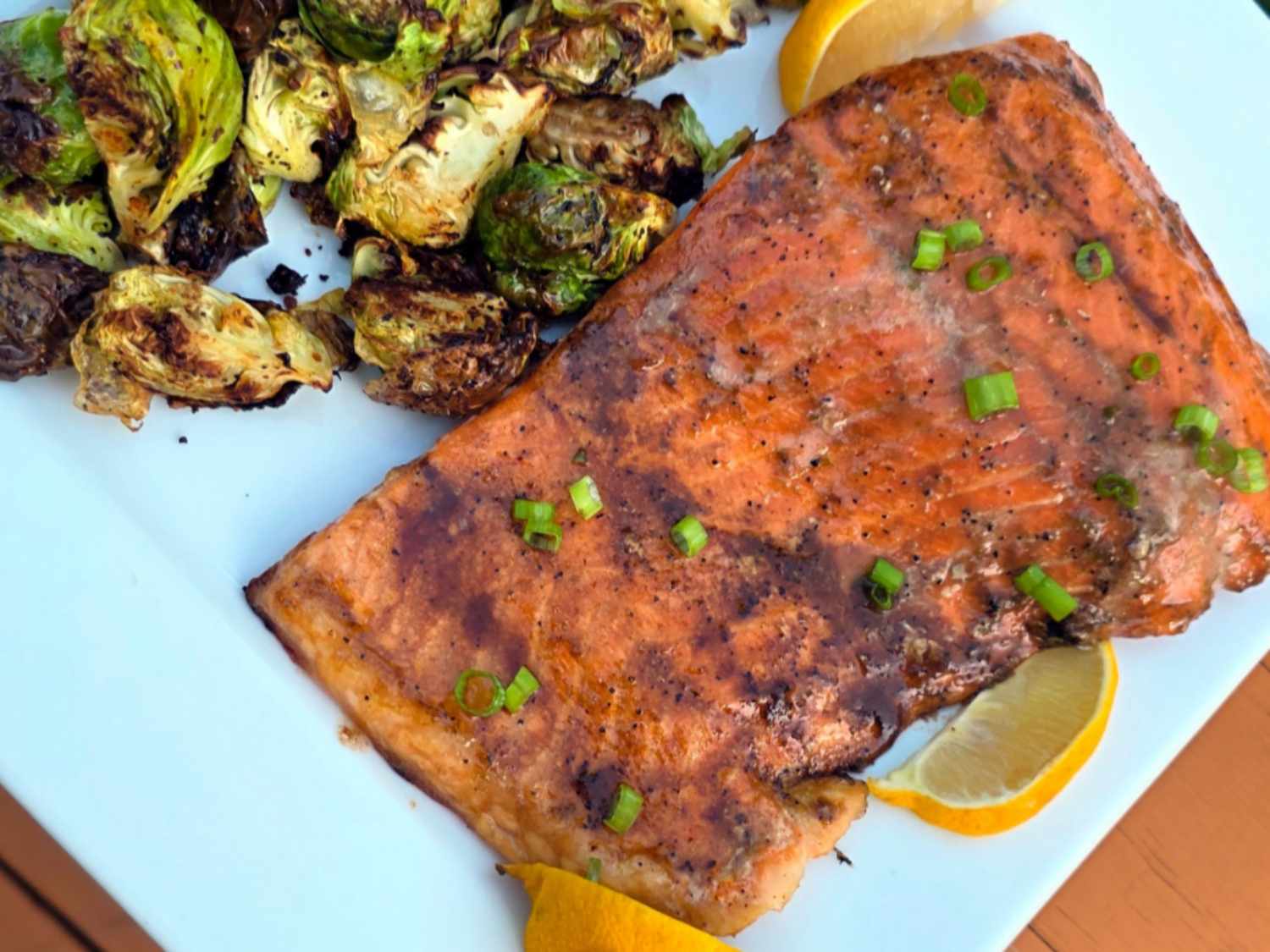 Maple-Soy Glazed Grilled Salmon Fillets