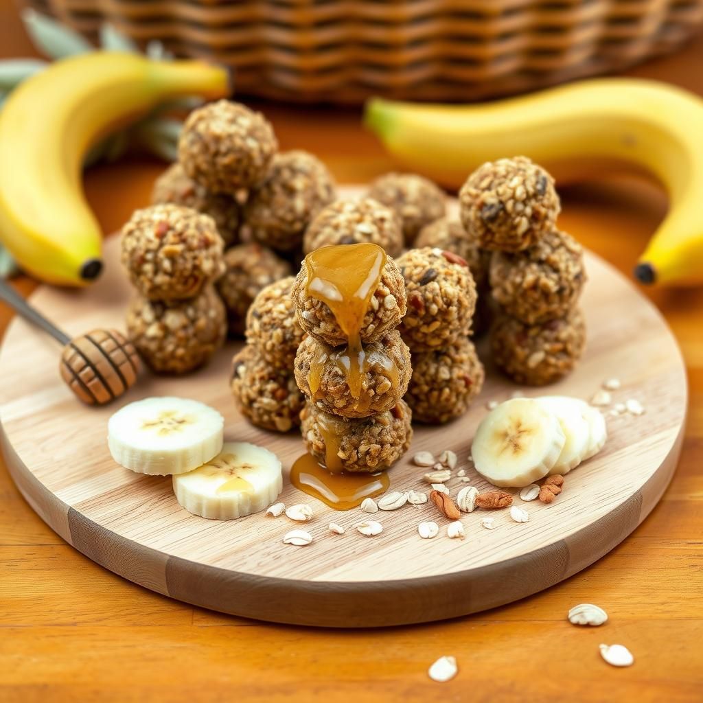 Safari-Themed Banana and Oat Energy Bites
