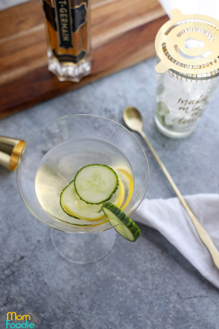 Herbal Gin and Elderflower Martini