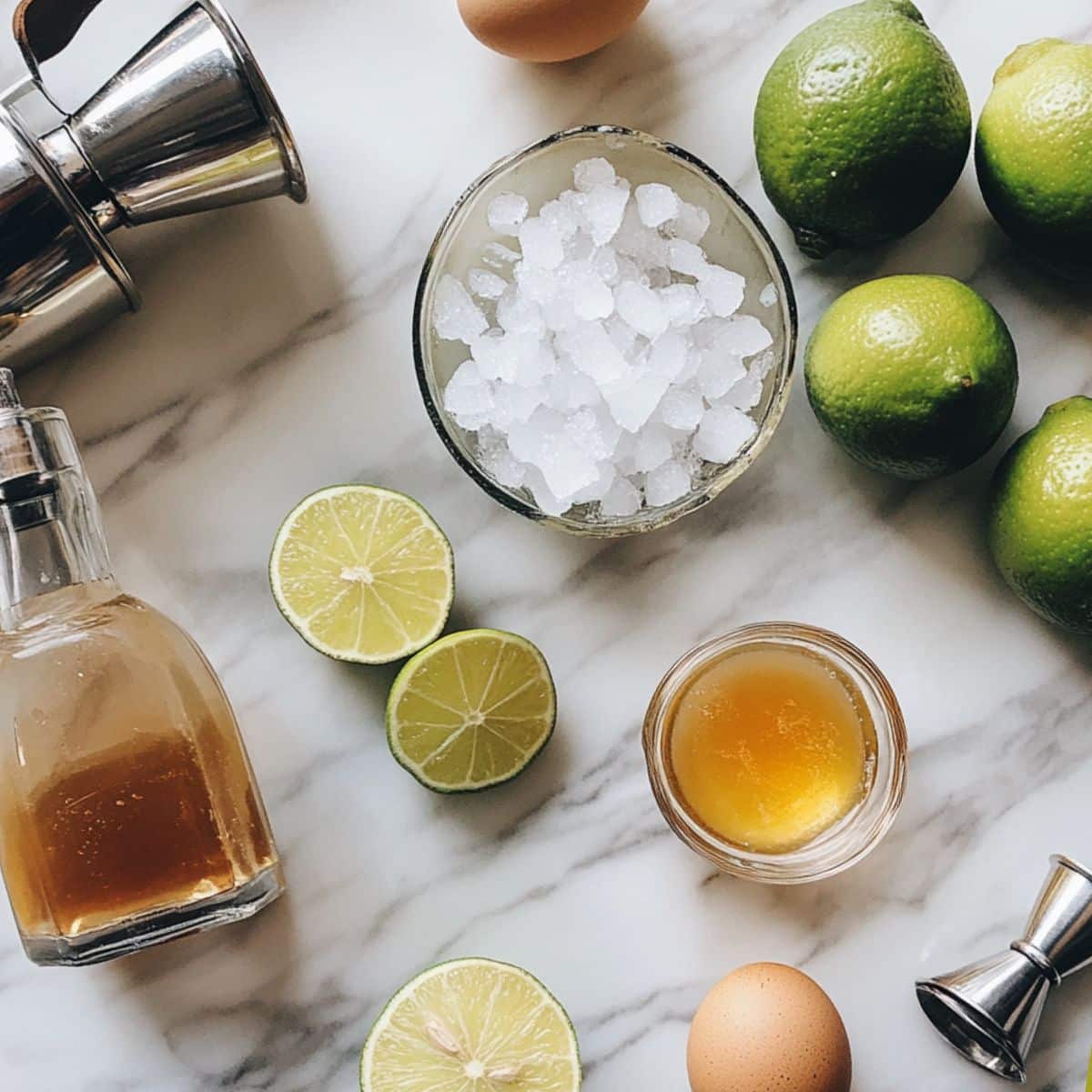 Muddled Cilantro Tequila Sour