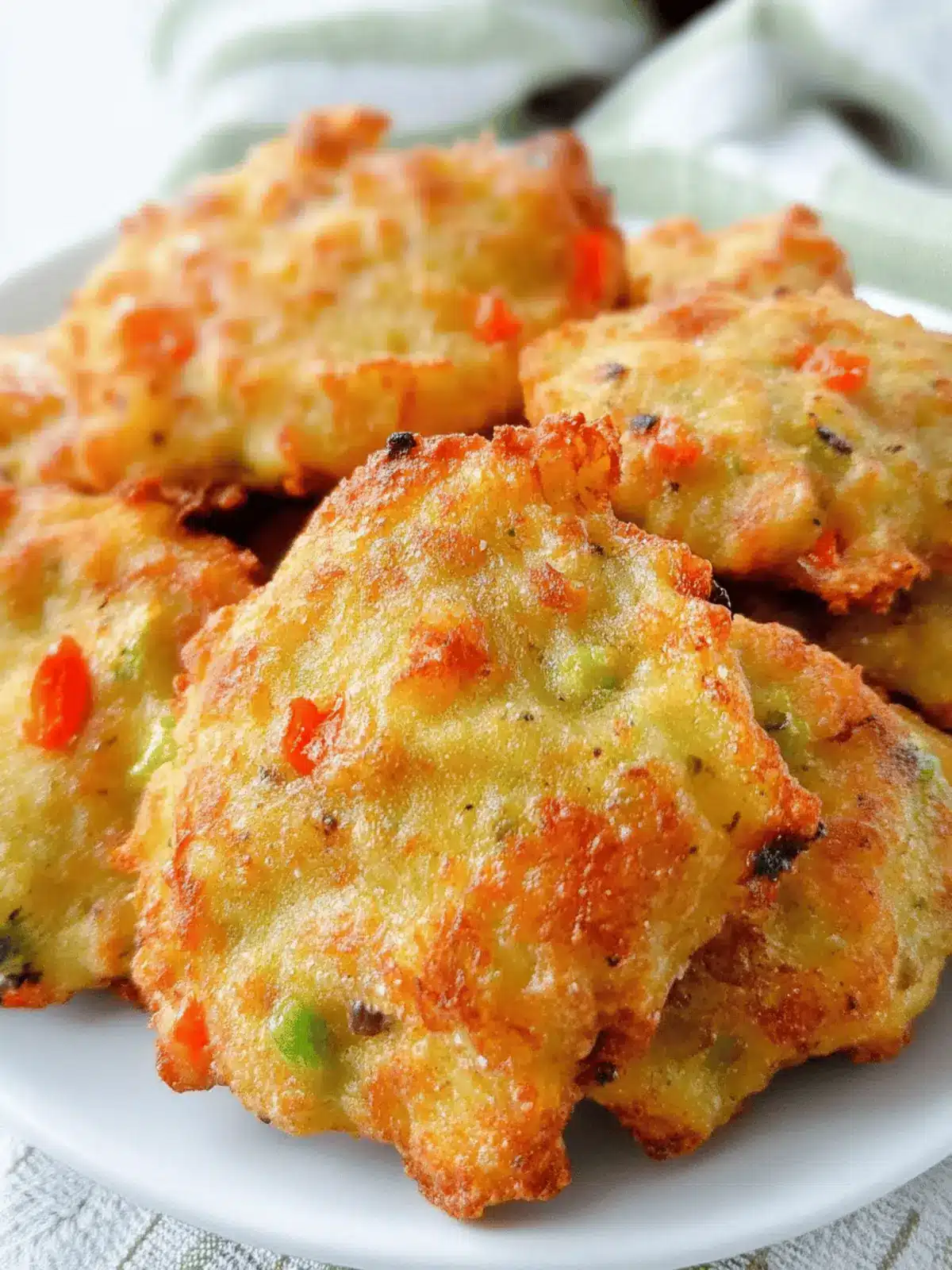Baked Saltfish Accra Fritters with Scotch Bonnet and Cilantro