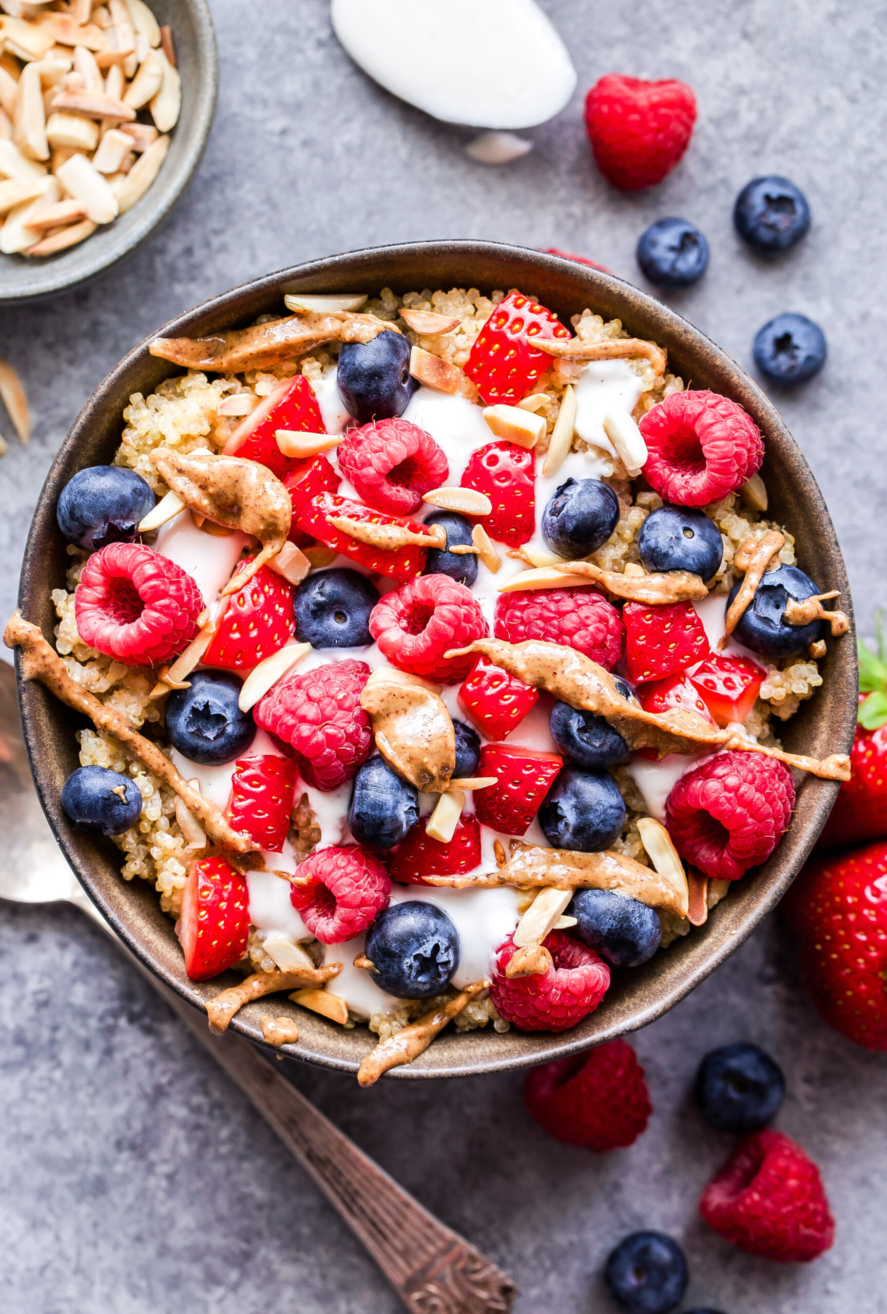 Rainbow Quinoa Breakfast Bowls