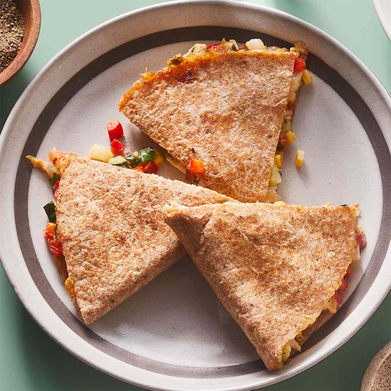 PBS KIDS Inspired Colorful Veggie Quesadilla