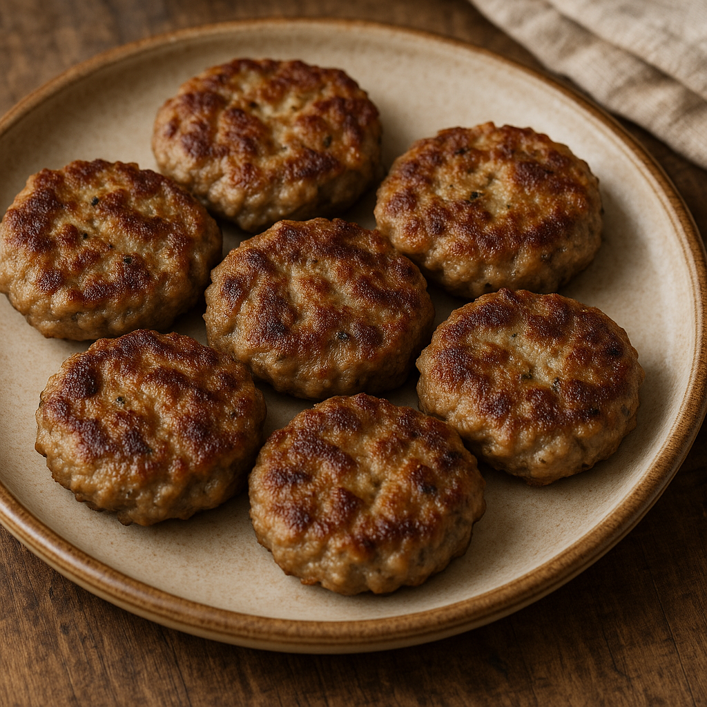 Sautéed Breakfast Sausage Patties with Sweet Onion and Sage