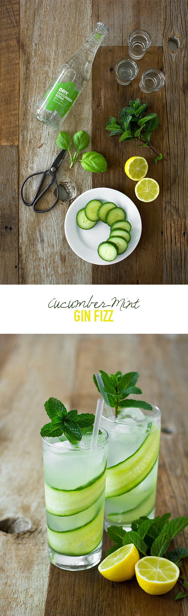 Mint-Infused Cucumber Gin Fizz