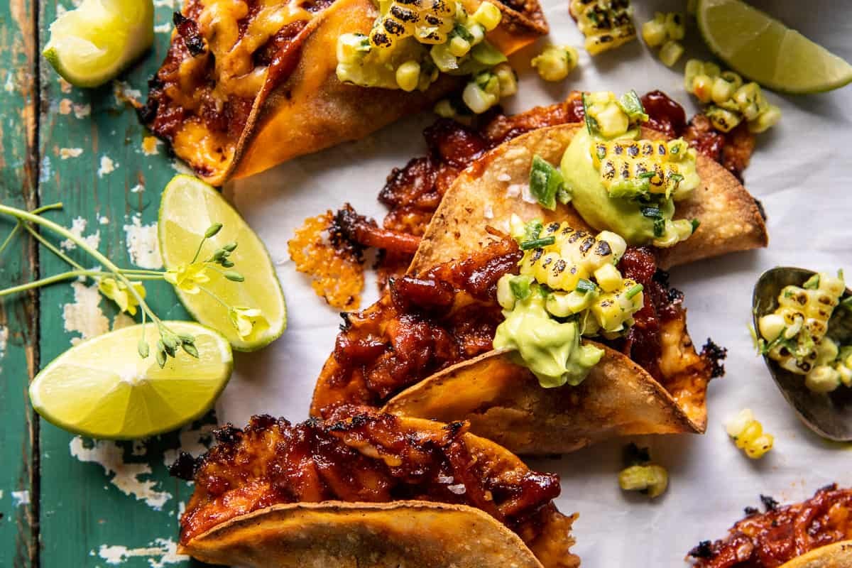 Spiced Tucson-Inspired Chicken Tacos with Charred Corn Salsa
