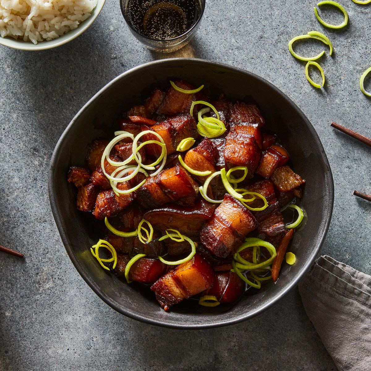 Vinegar-Braised Pork Belly with Bay Leaves and Peppercorns