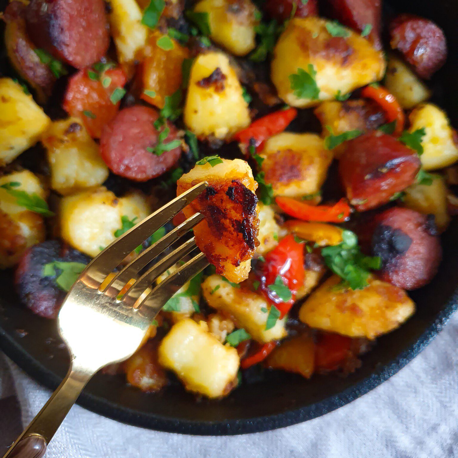 Sautéed Chorizo and Potato Hash with Paprika