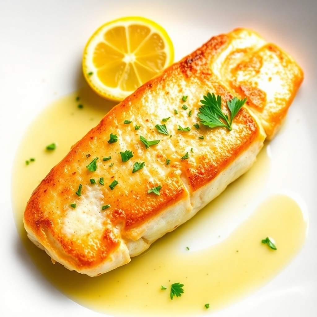 Pan-Seared Trout with Garlic and Lemon Butter Sauce