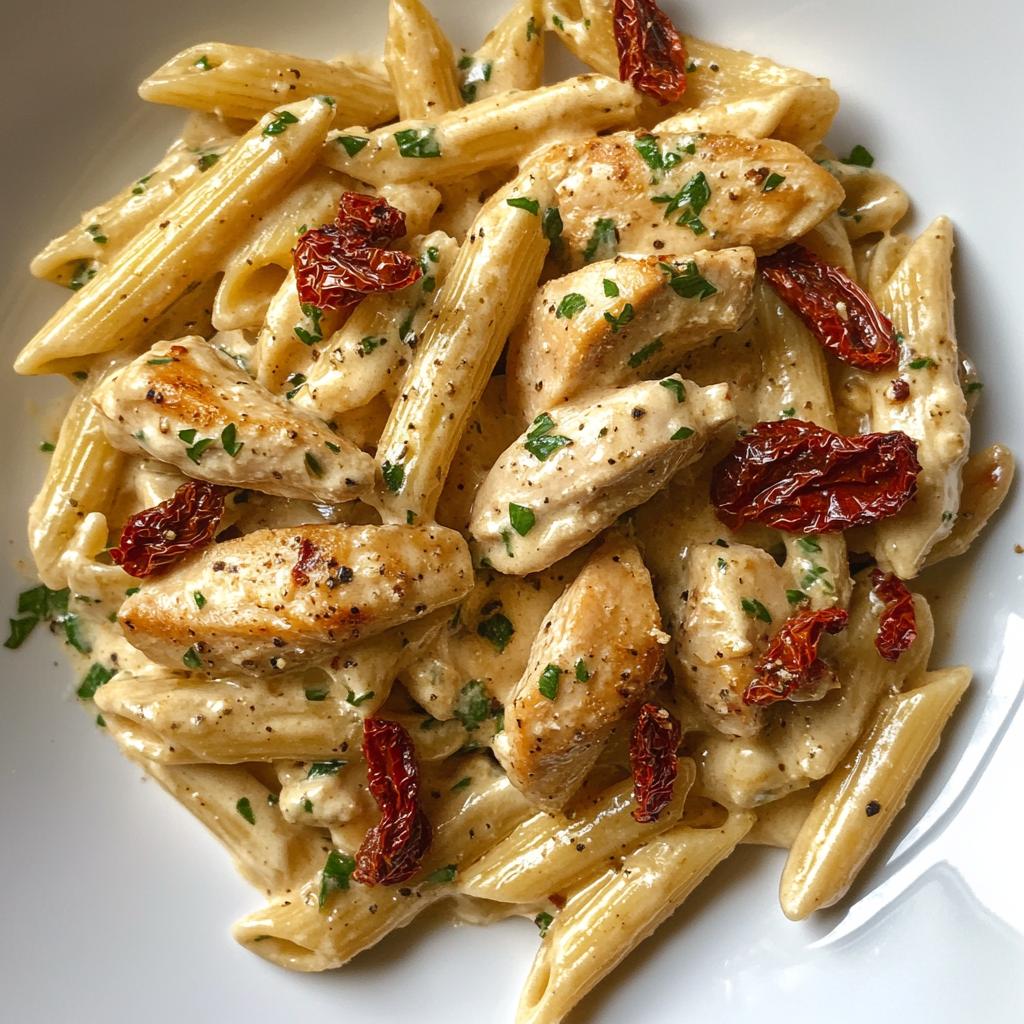 One-Pot Lemon Herb Chicken & Pasta with Sun-Dried Tomatoes