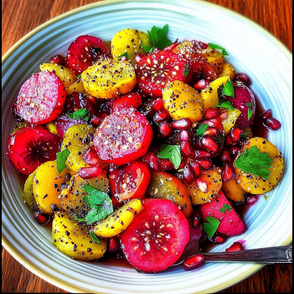 Cactus Paddle and Prickly Pear Salad with Citrus Vinaigrette