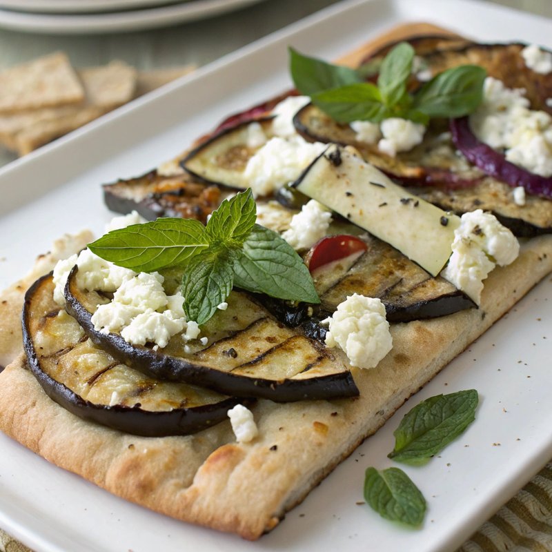 Roasted Eggplant and Za’atar Flatbread