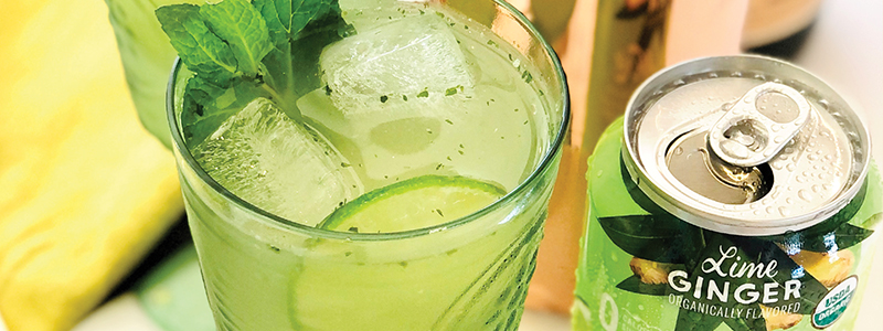 Ginger-Lime Vodka Sparkler