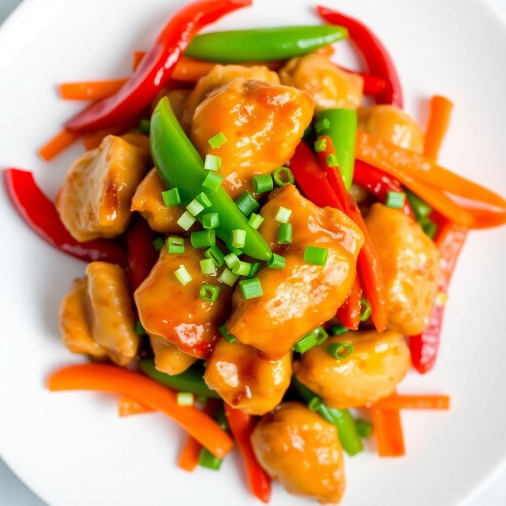 Stir-Fried Ginger Garlic Chicken with Shopee Express Chili Sauce