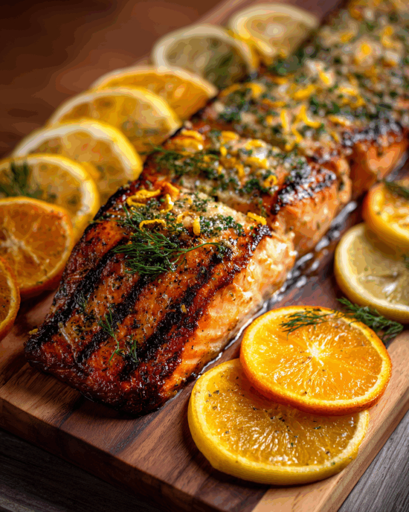 Snipping Tool Citrus and Herb Grilled Salmon