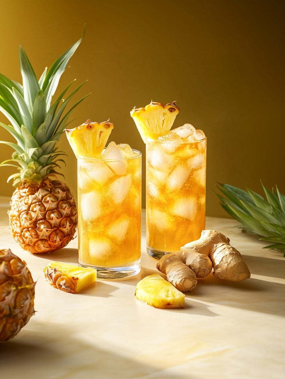 Ginger-Spiced Pineapple Rum Cooler