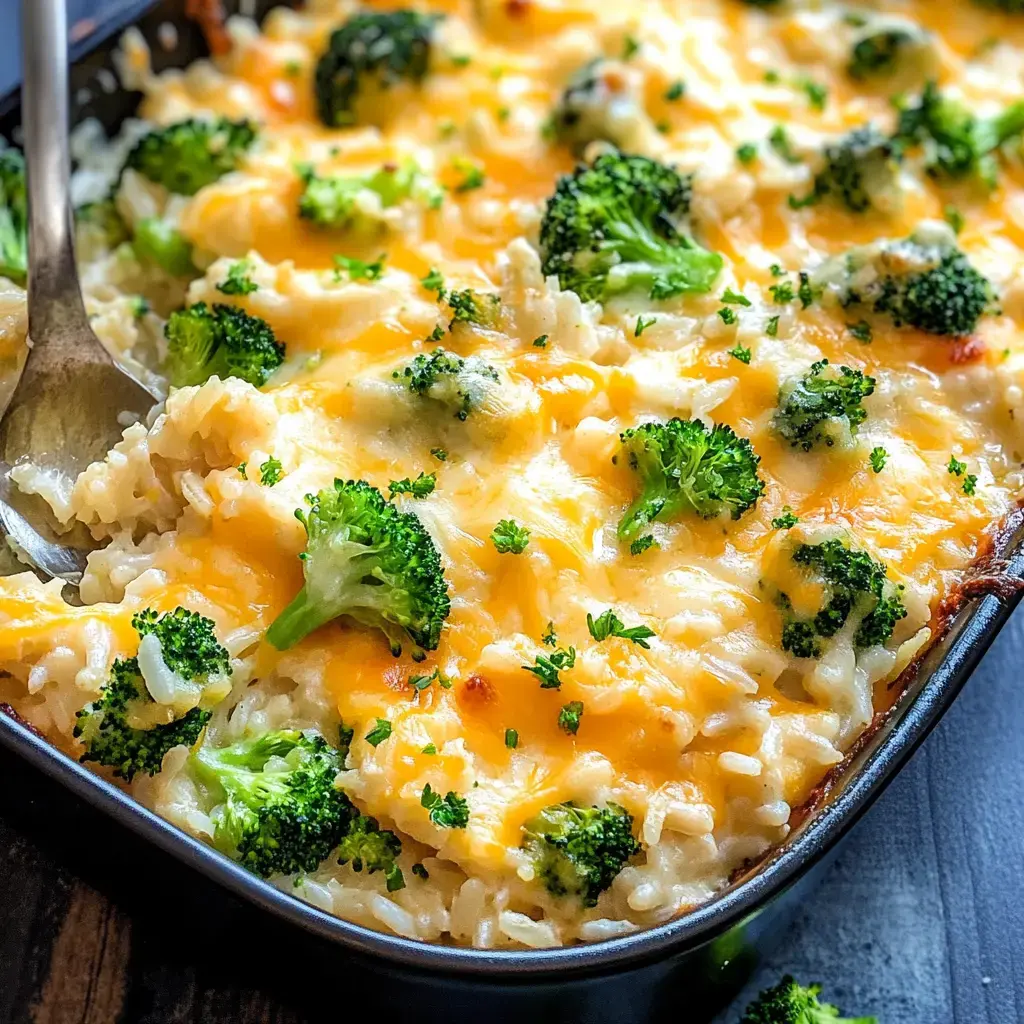 One-Pot Cheesy Broccoli and Rice Casserole
