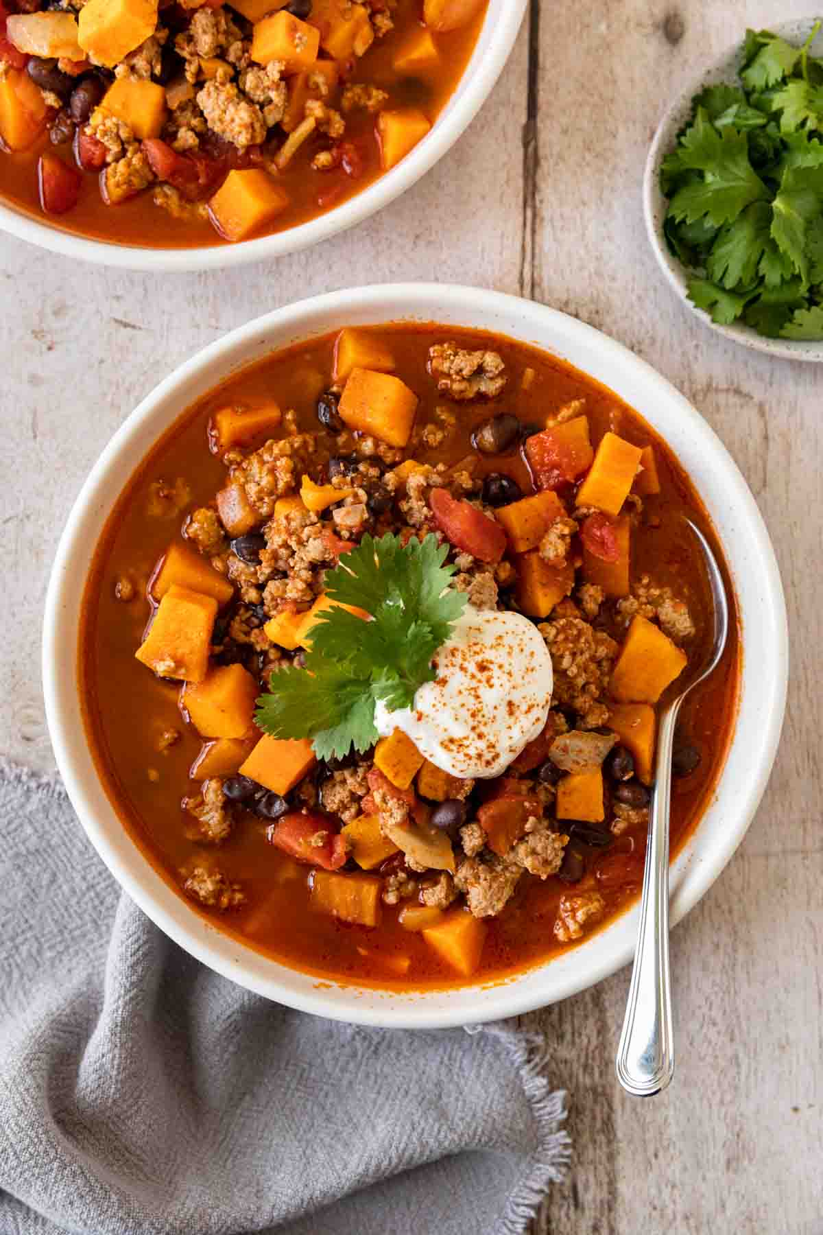 One-Pot Sweet Potato and Turkey Chili