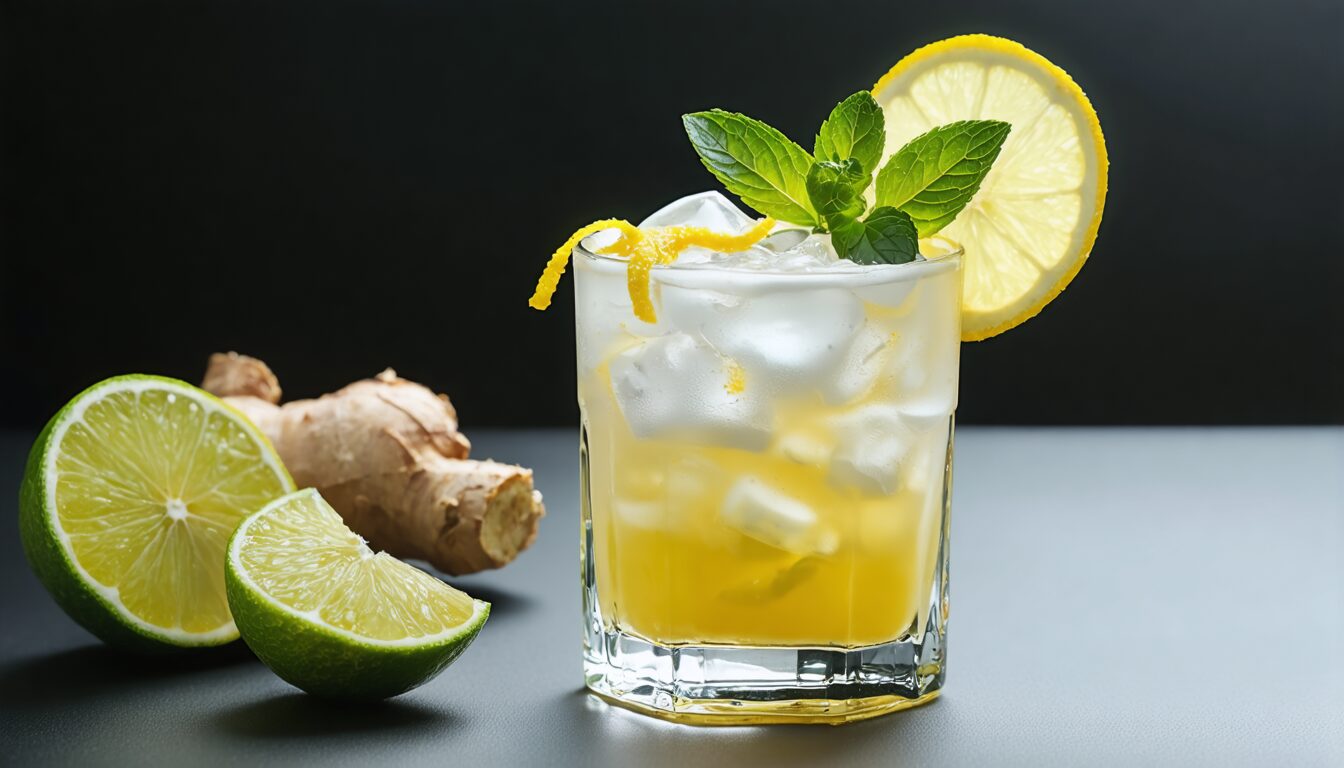 Ginger-Lime Mezcal Fizz