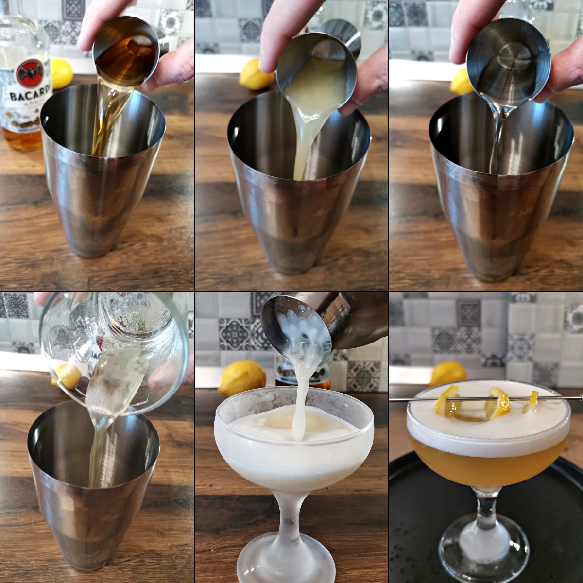 Spiced Dark Rum Sour with Clove