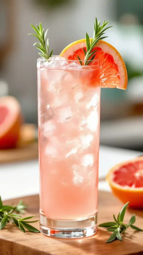 Rosemary Grapefruit Gin Collins